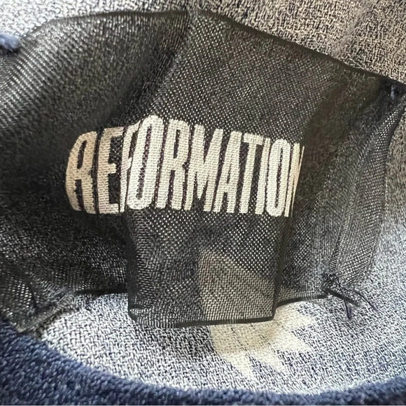 Reformation Vanessa patterned button back dress 17963 - Picture 12 of 14